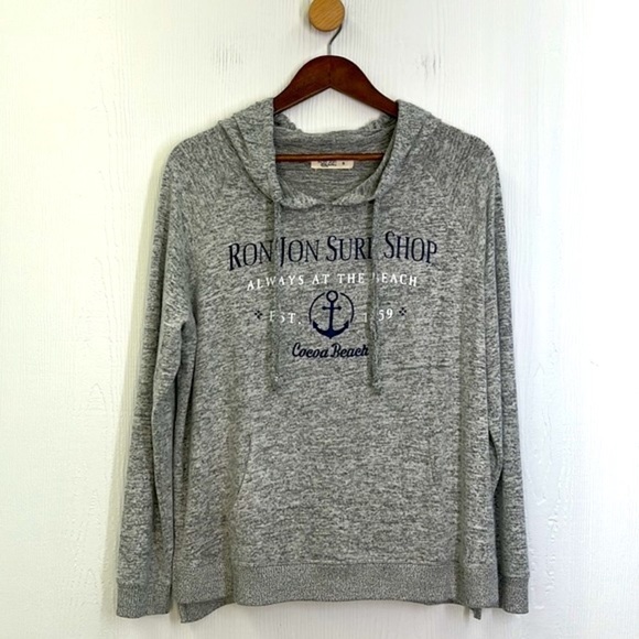 Ron Jon - Always At The Beach Cocoa Beach Long Sleeve Lightweight Hoodie  Small - Picture 7 of 12